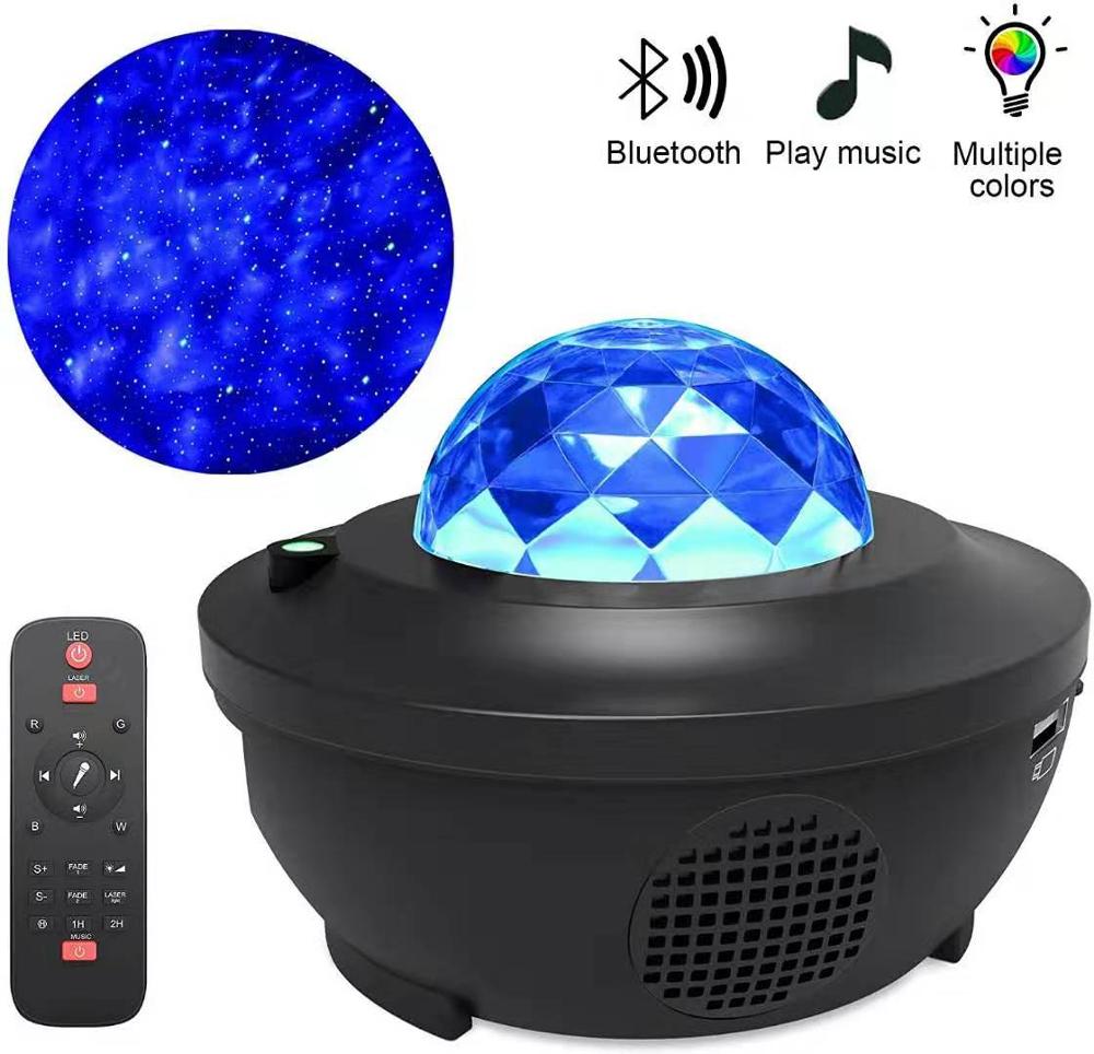 LED Galaxy Projector Ocean Wave LED Night Light Music Player Remote Star Rotating Night Light Luminaria For kid Bedroom Lamp LED Galaxy Projector Ocean Wave LED Night Light Music Player Remote Star Rotating Night Light Luminaria For kid Bedroom Lamp