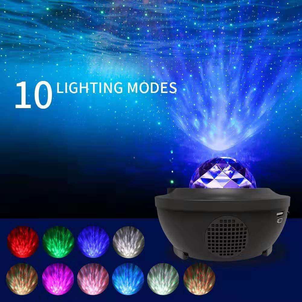 LED Galaxy Projector Ocean Wave LED Night Light Music Player Remote Star Rotating Night Light Luminaria For kid Bedroom Lamp LED Galaxy Projector Ocean Wave LED Night Light Music Player Remote Star Rotating Night Light Luminaria For kid Bedroom Lamp