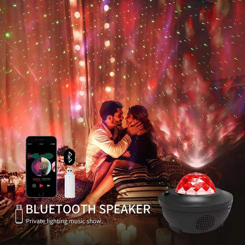 LED Galaxy Projector Ocean Wave LED Night Light Music Player Remote Star Rotating Night Light Luminaria For kid Bedroom Lamp LED Galaxy Projector Ocean Wave LED Night Light Music Player Remote Star Rotating Night Light Luminaria For kid Bedroom Lamp